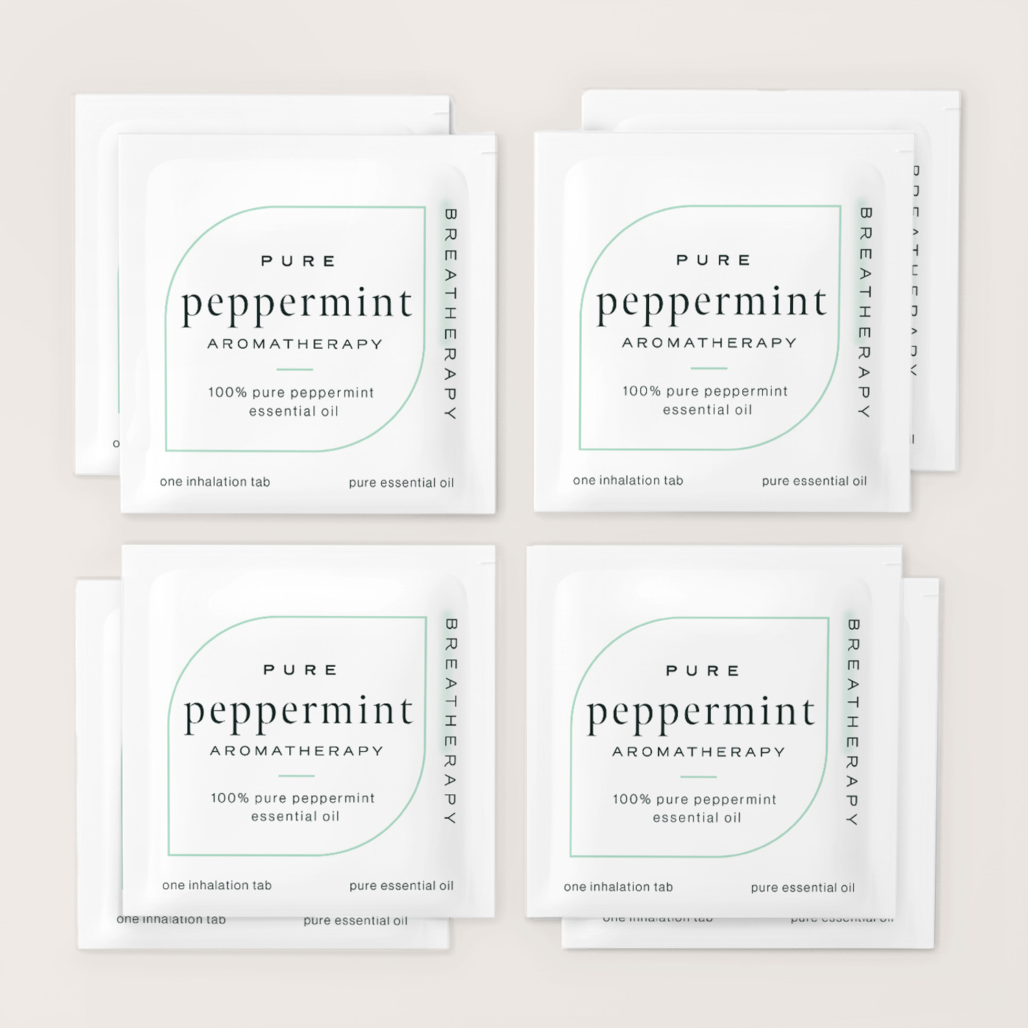 Eight pack of Breatherapy Peppermint Patches