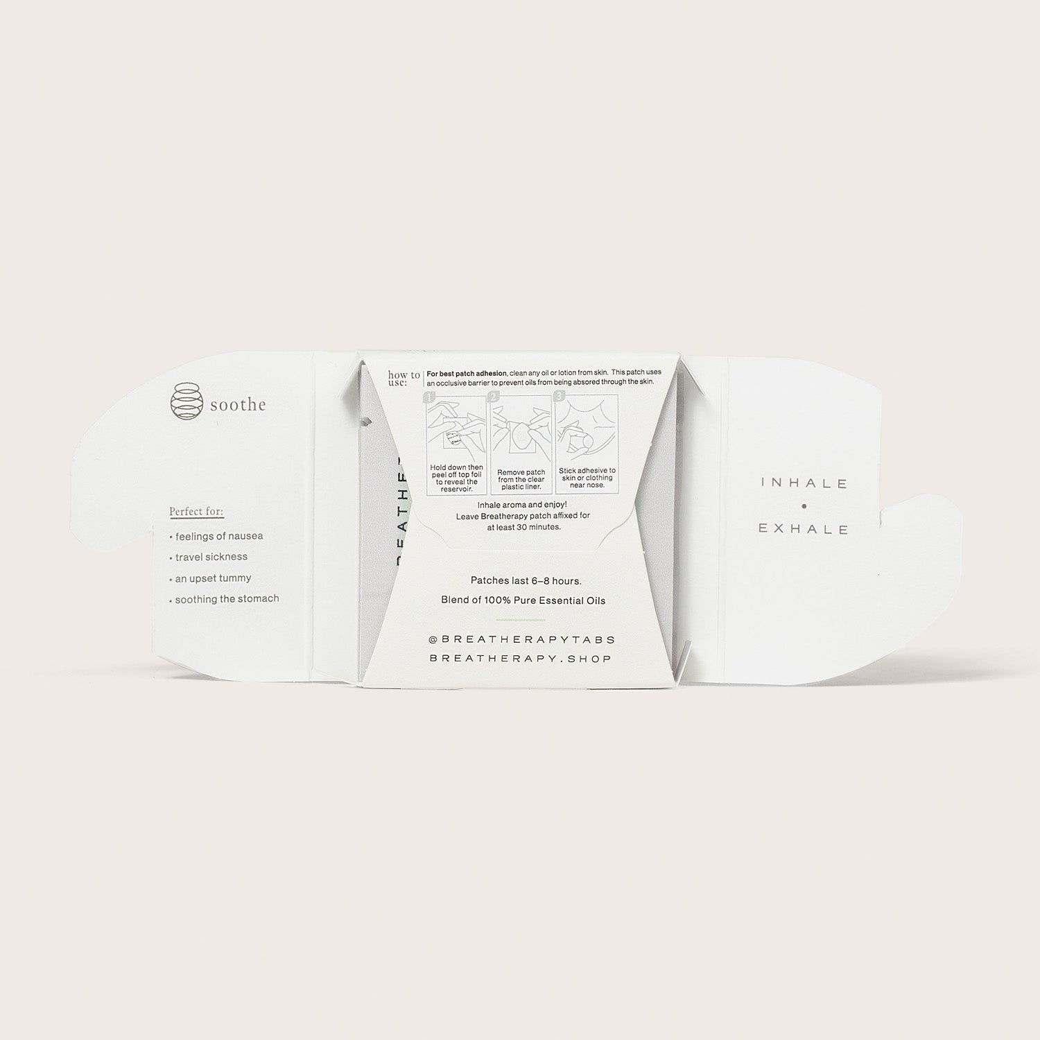 Breatherapy Soothe essential oil patches