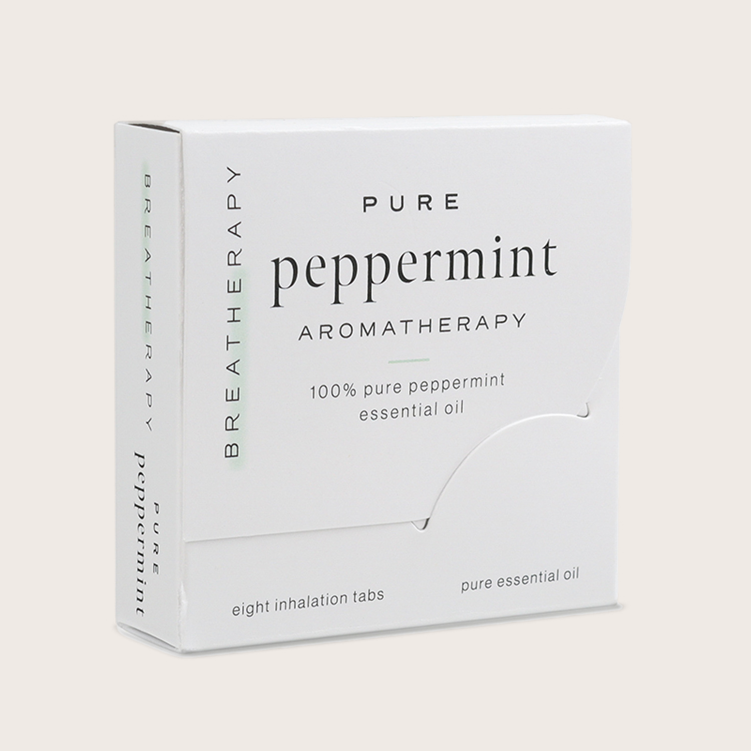 Back of Box of Breatherapy Peppermint Patches